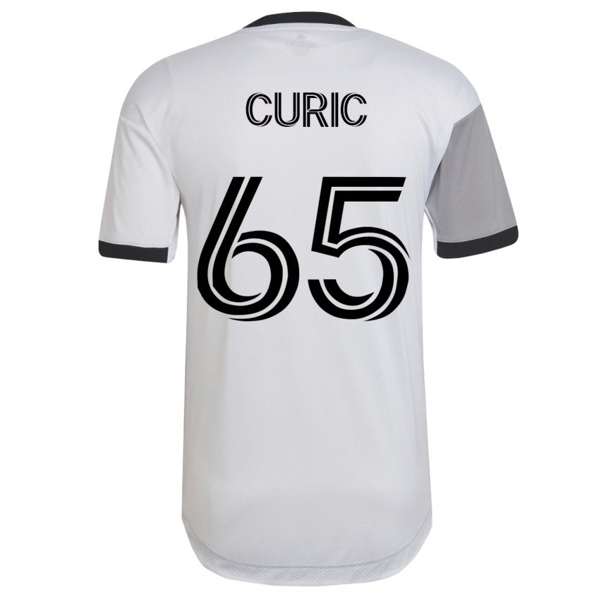 Kinder Antony Curic #65 Weiß Auswärtstrikot Trikot 2023/24 T-Shirt Österreich