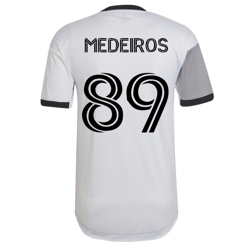 Kinder Matthew Medeiros #89 Weiß Auswärtstrikot Trikot 2023/24 T-Shirt Österreich