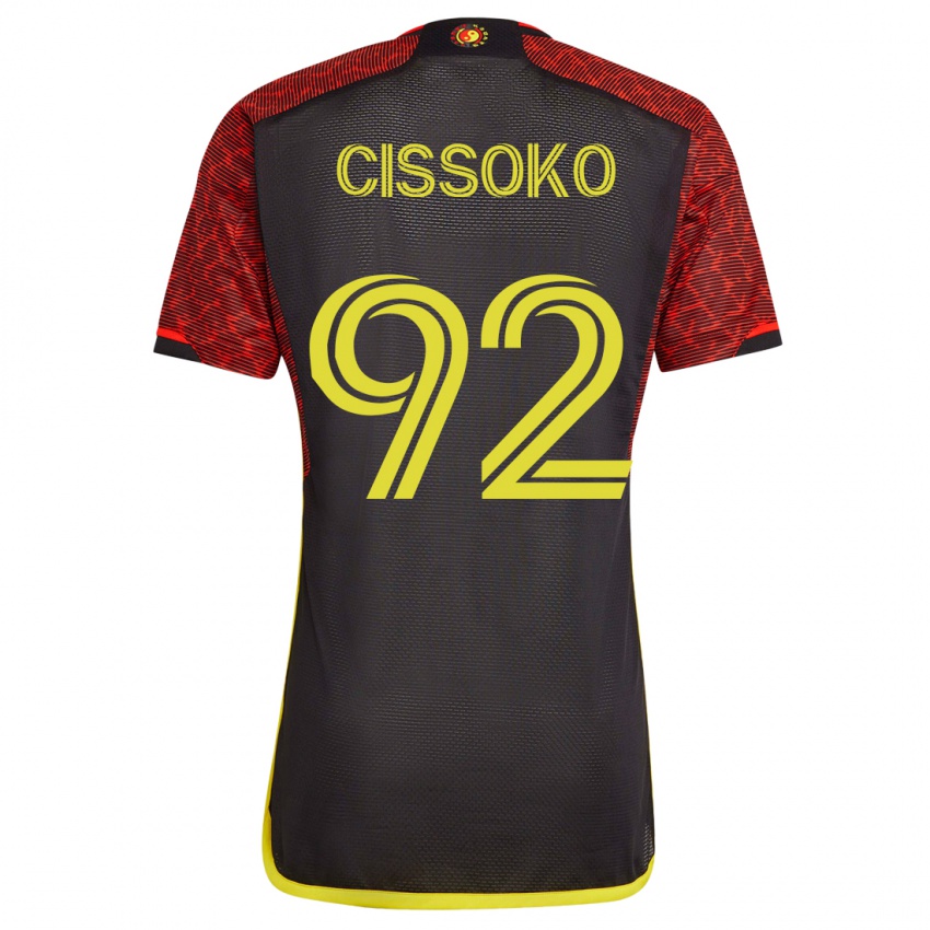 Kinder Abdoulaye Cissoko #92 Orangefarben Auswärtstrikot Trikot 2023/24 T-Shirt Österreich