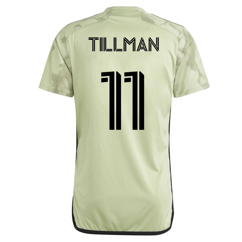 Kinder Timothy Tillman #11 Grün Auswärtstrikot Trikot 2023/24 T-Shirt Österreich