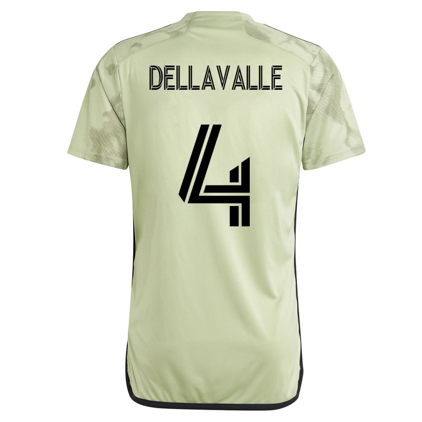 Kinder Lorenzo Dellavalle #4 Grün Auswärtstrikot Trikot 2023/24 T-Shirt Österreich
