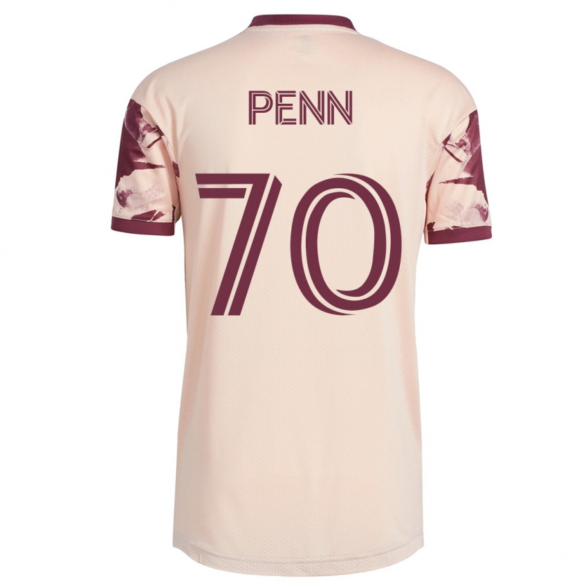 Kinder Josh Penn #70 Cremefarben Auswärtstrikot Trikot 2023/24 T-Shirt Österreich