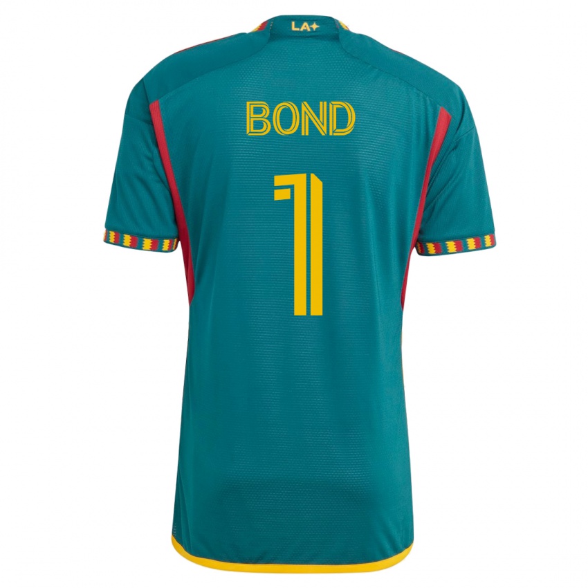 Kinder Jonathan Bond #1 Grün Auswärtstrikot Trikot 2023/24 T-Shirt Österreich