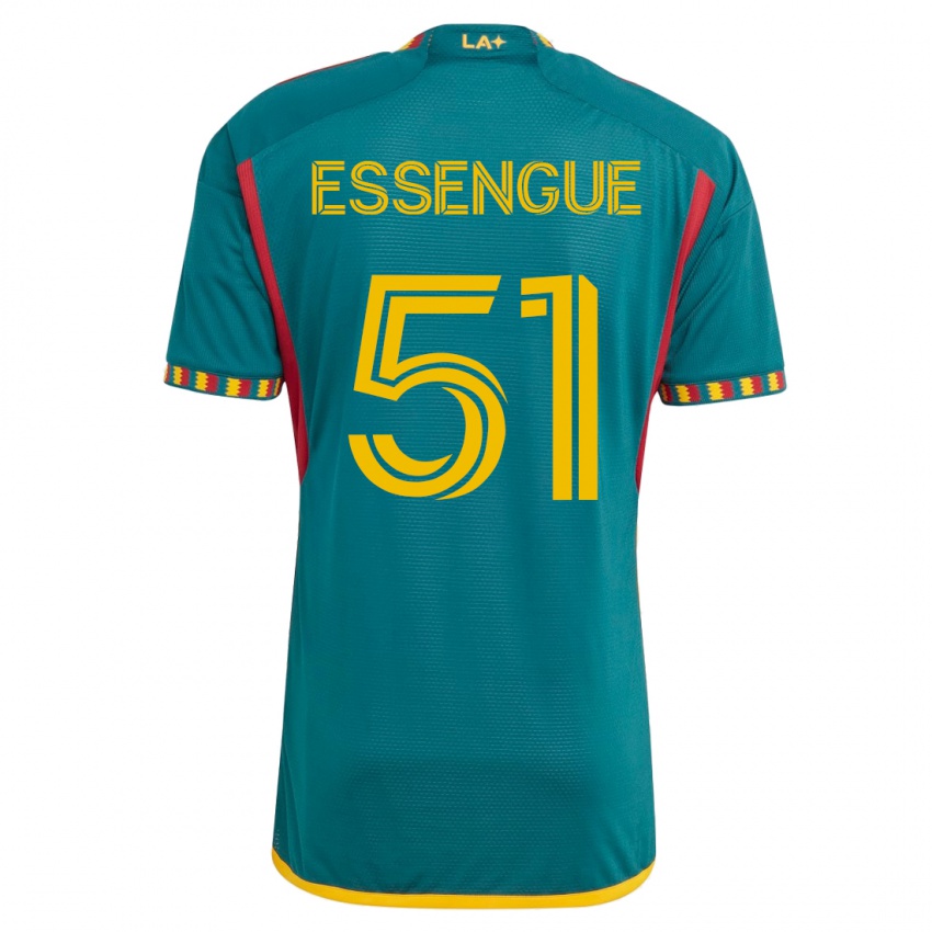 Kinder Ascel Essengue #51 Grün Auswärtstrikot Trikot 2023/24 T-Shirt Österreich