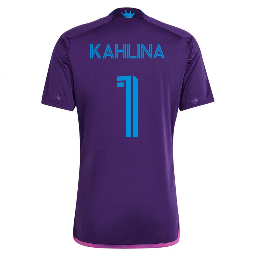 Kinder Kristijan Kahlina #1 Violett Auswärtstrikot Trikot 2023/24 T-Shirt Österreich