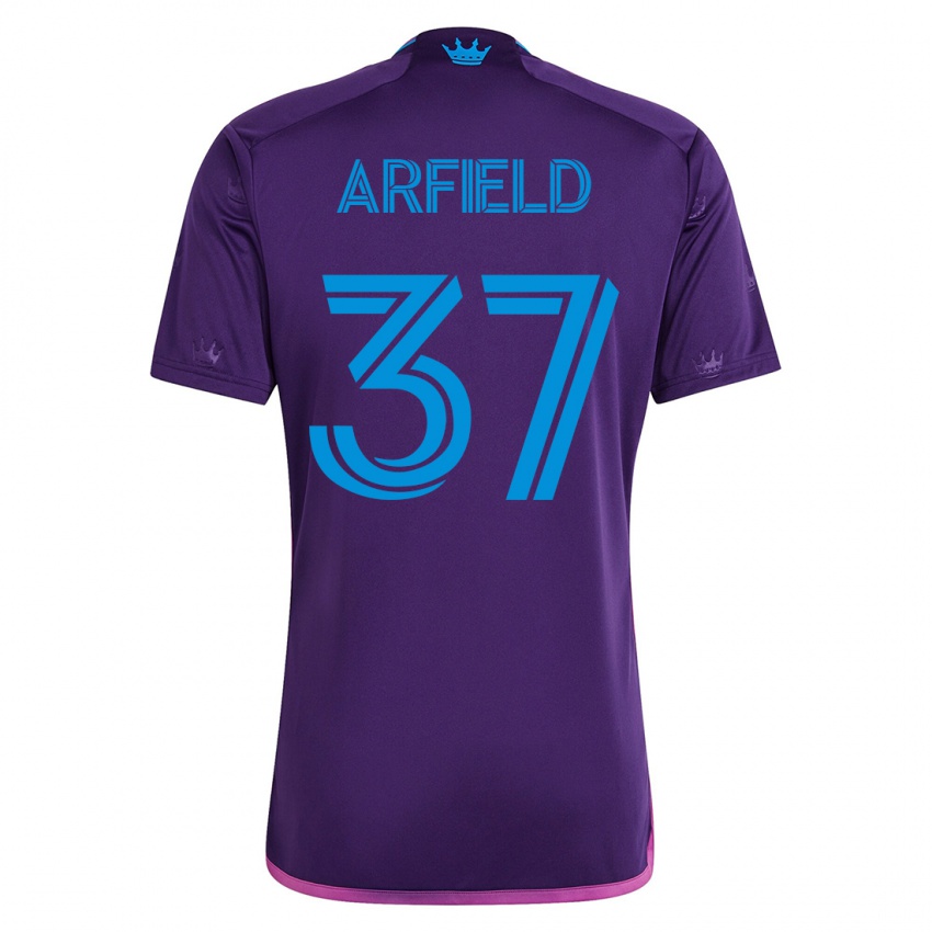 Kinder Scott Arfield #37 Violett Auswärtstrikot Trikot 2023/24 T-Shirt Österreich