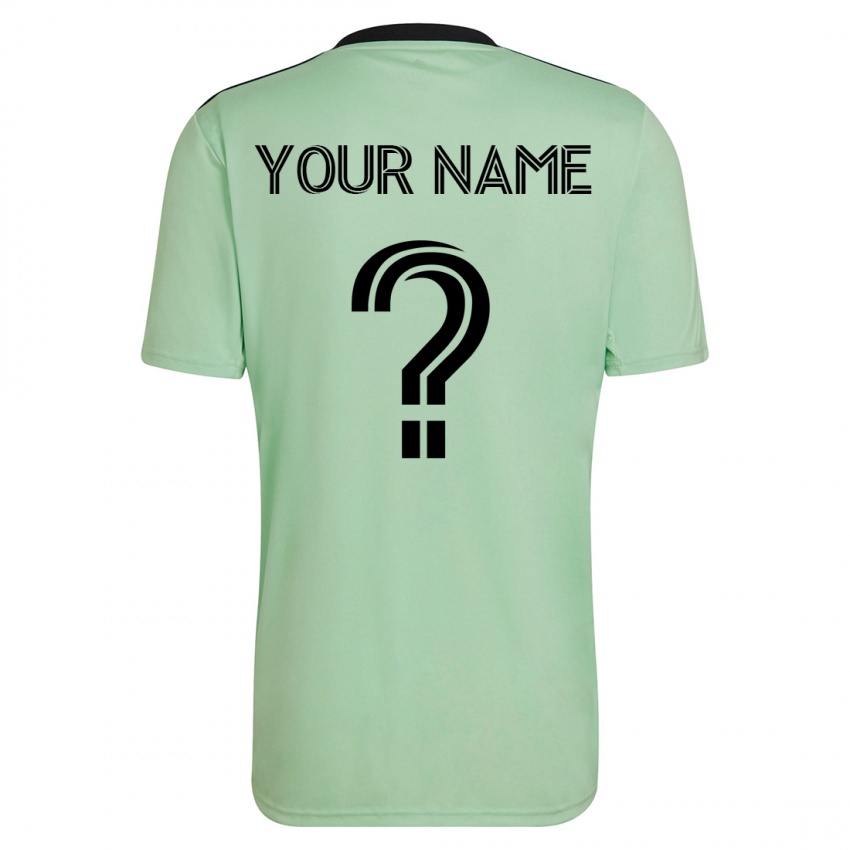 Kinder Ihren Namen #0 Hellgrün Auswärtstrikot Trikot 2023/24 T-Shirt Österreich