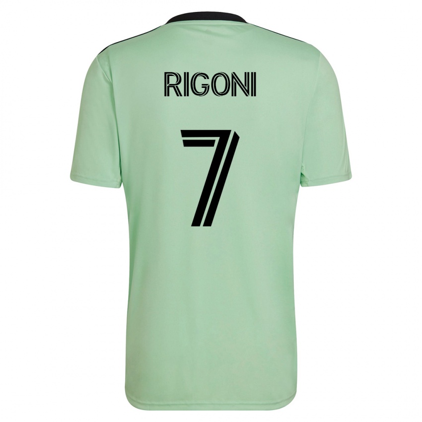 Kinder Emiliano Rigoni #7 Hellgrün Auswärtstrikot Trikot 2023/24 T-Shirt Österreich