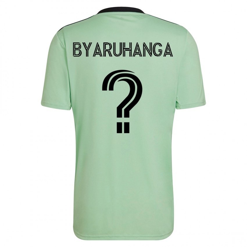 Kinder Bobosi Byaruhanga #0 Hellgrün Auswärtstrikot Trikot 2023/24 T-Shirt Österreich