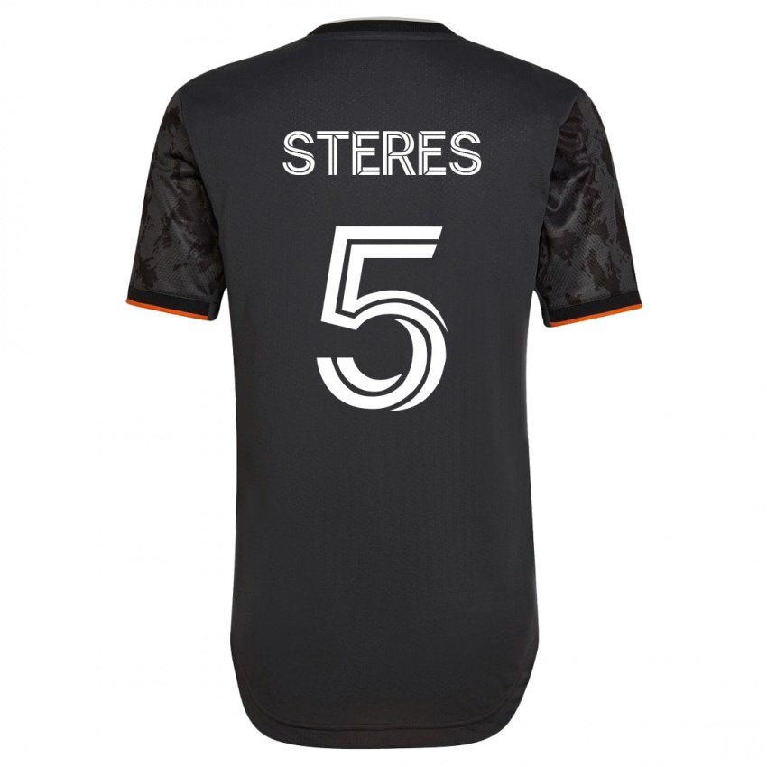 Kinder Daniel Steres #5 Schwarz Auswärtstrikot Trikot 2023/24 T-Shirt Österreich