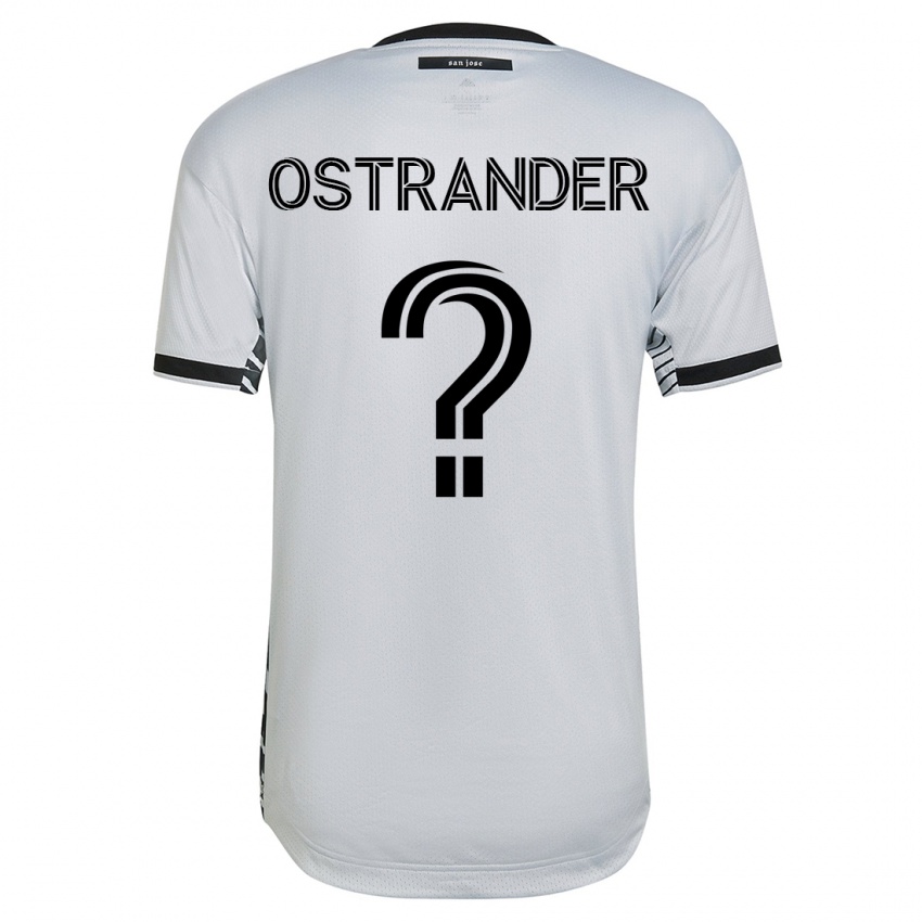 Kinder William Ostrander #0 Weiß Auswärtstrikot Trikot 2023/24 T-Shirt Österreich