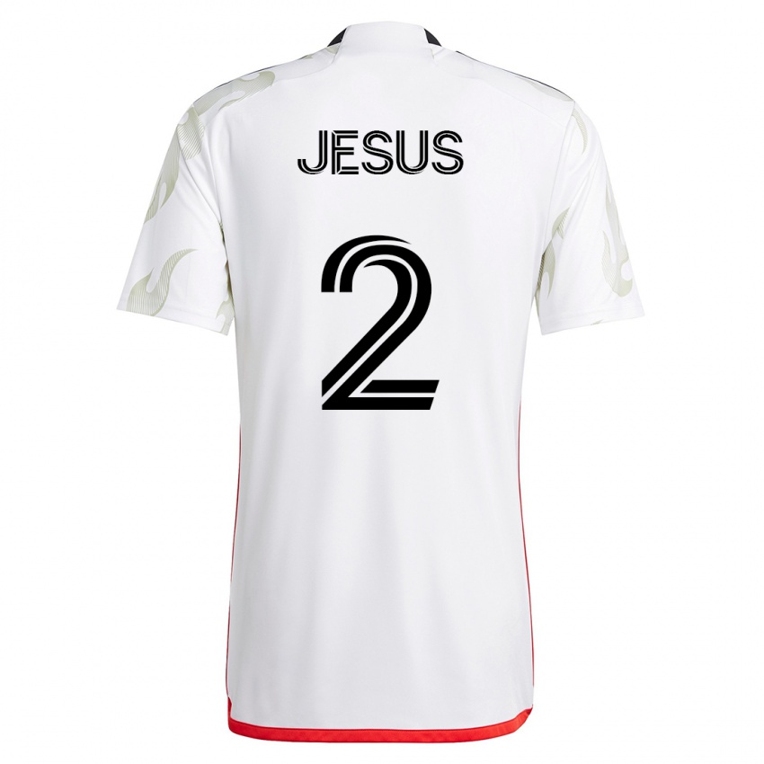 Kinder Geovane Jesus #2 Weiß Auswärtstrikot Trikot 2023/24 T-Shirt Österreich