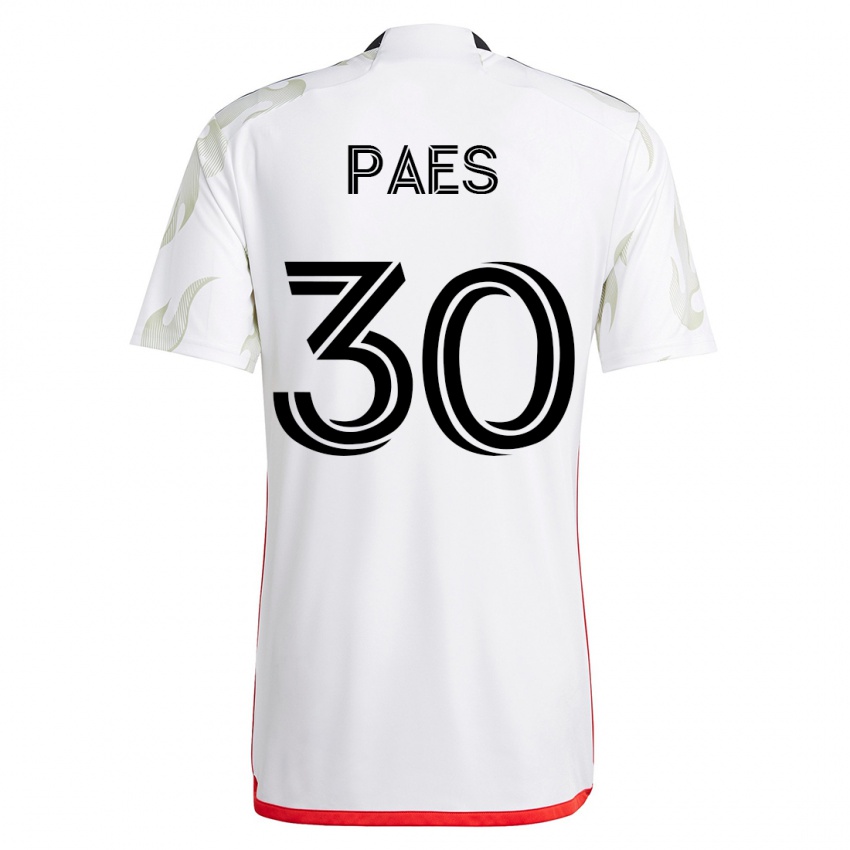 Kinder Maarten Paes #30 Weiß Auswärtstrikot Trikot 2023/24 T-Shirt Österreich