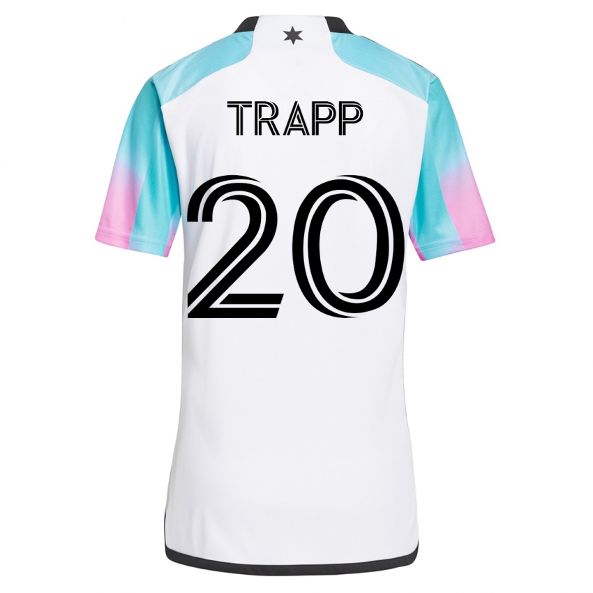 Kinder Wil Trapp #20 Weiß Auswärtstrikot Trikot 2023/24 T-Shirt Österreich