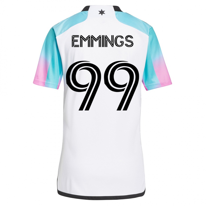 Kinder Fred Emmings #99 Weiß Auswärtstrikot Trikot 2023/24 T-Shirt Österreich