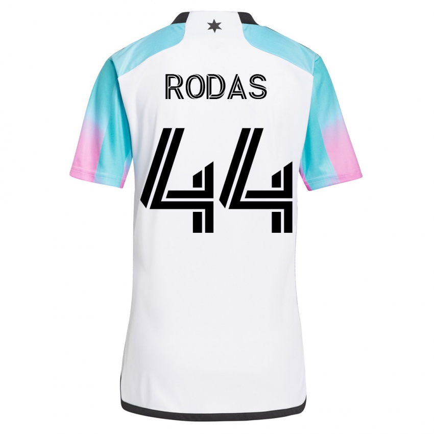 Kinder Geremy Rodas #44 Weiß Auswärtstrikot Trikot 2023/24 T-Shirt Österreich
