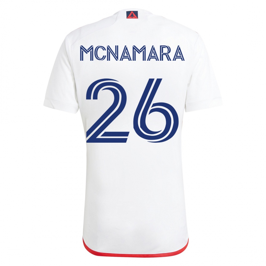 Kinder Tommy Mcnamara #26 Weiß Rot Auswärtstrikot Trikot 2023/24 T-Shirt Österreich