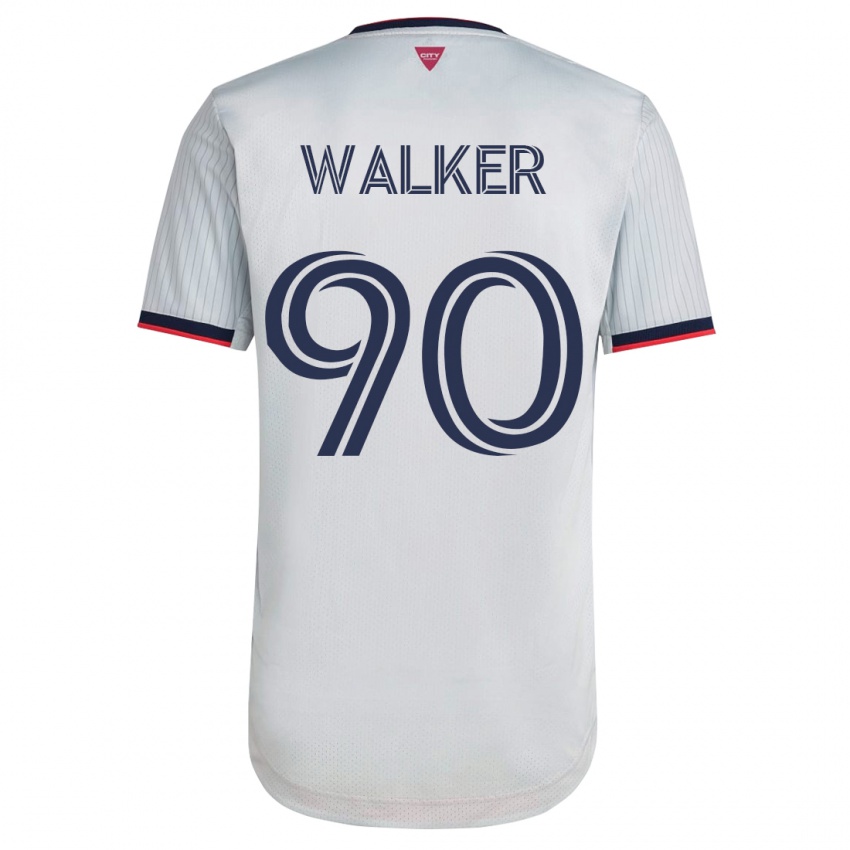 Kinder Eric Walker #90 Weiß Auswärtstrikot Trikot 2023/24 T-Shirt Österreich