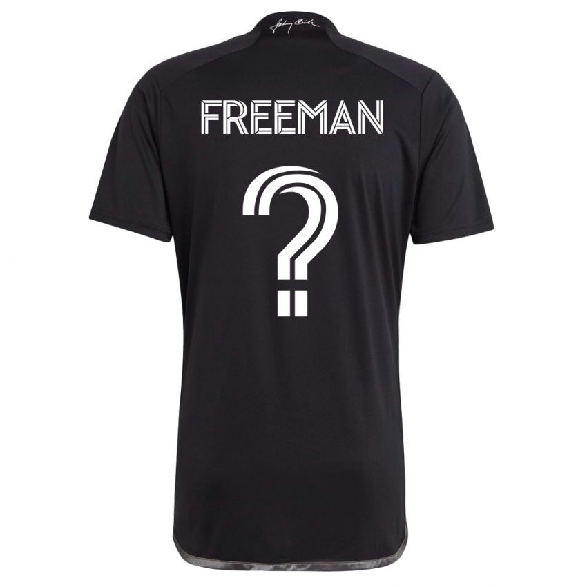 Kinder Tyler Freeman #0 Schwarz Auswärtstrikot Trikot 2023/24 T-Shirt Österreich