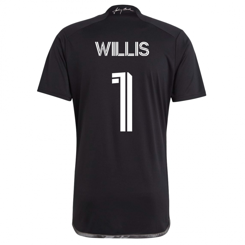 Kinder Joe Willis #1 Schwarz Auswärtstrikot Trikot 2023/24 T-Shirt Österreich