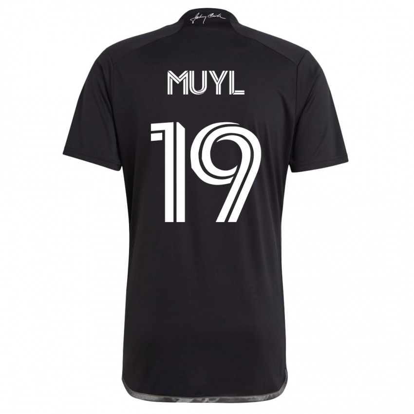 Kinder Alex Muyl #19 Schwarz Auswärtstrikot Trikot 2023/24 T-Shirt Österreich