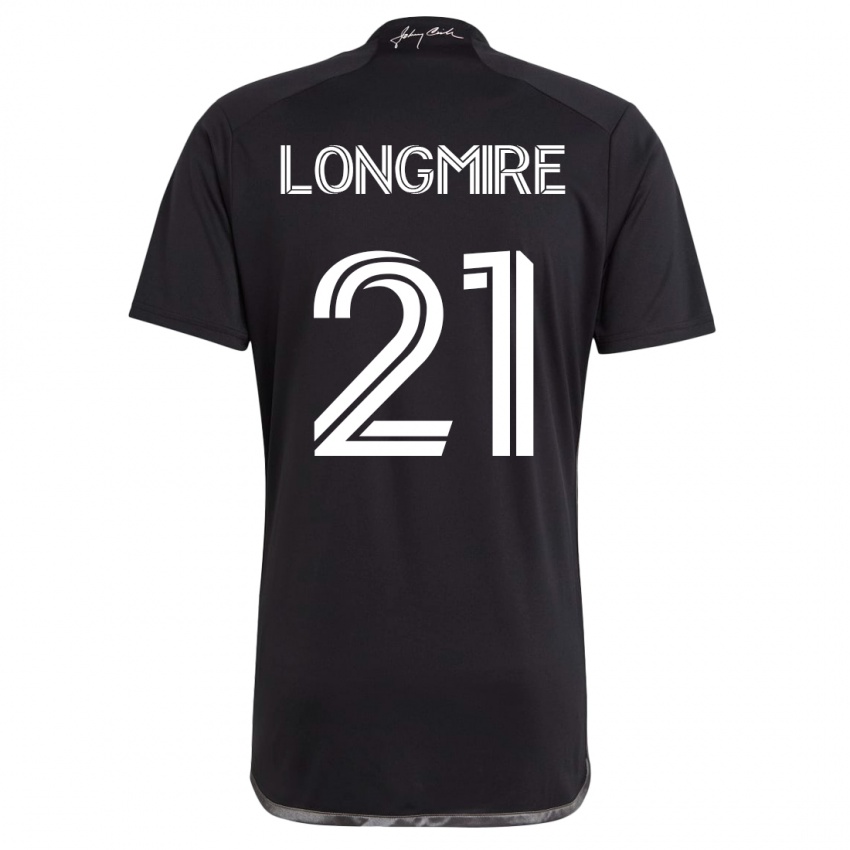 Kinder Ahmed Longmire #21 Schwarz Auswärtstrikot Trikot 2023/24 T-Shirt Österreich