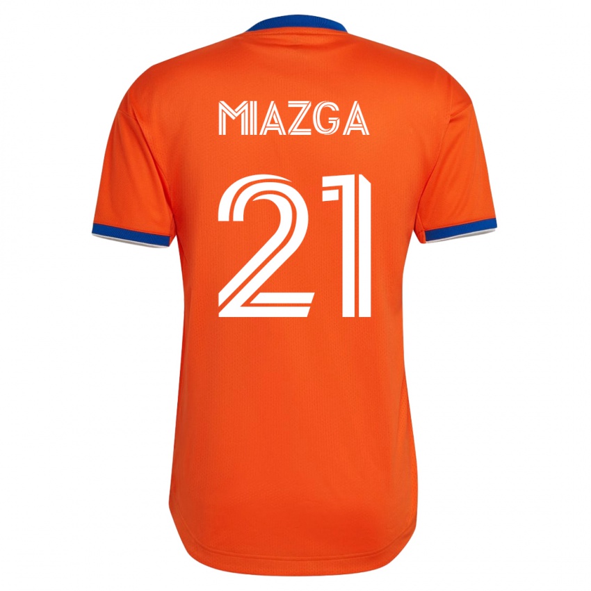 Kinder Matt Miazga #21 Weiß Auswärtstrikot Trikot 2023/24 T-Shirt Österreich