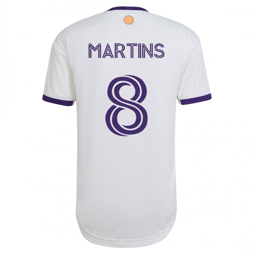 Kinder Felipe Martins #8 Weiß Auswärtstrikot Trikot 2023/24 T-Shirt Österreich