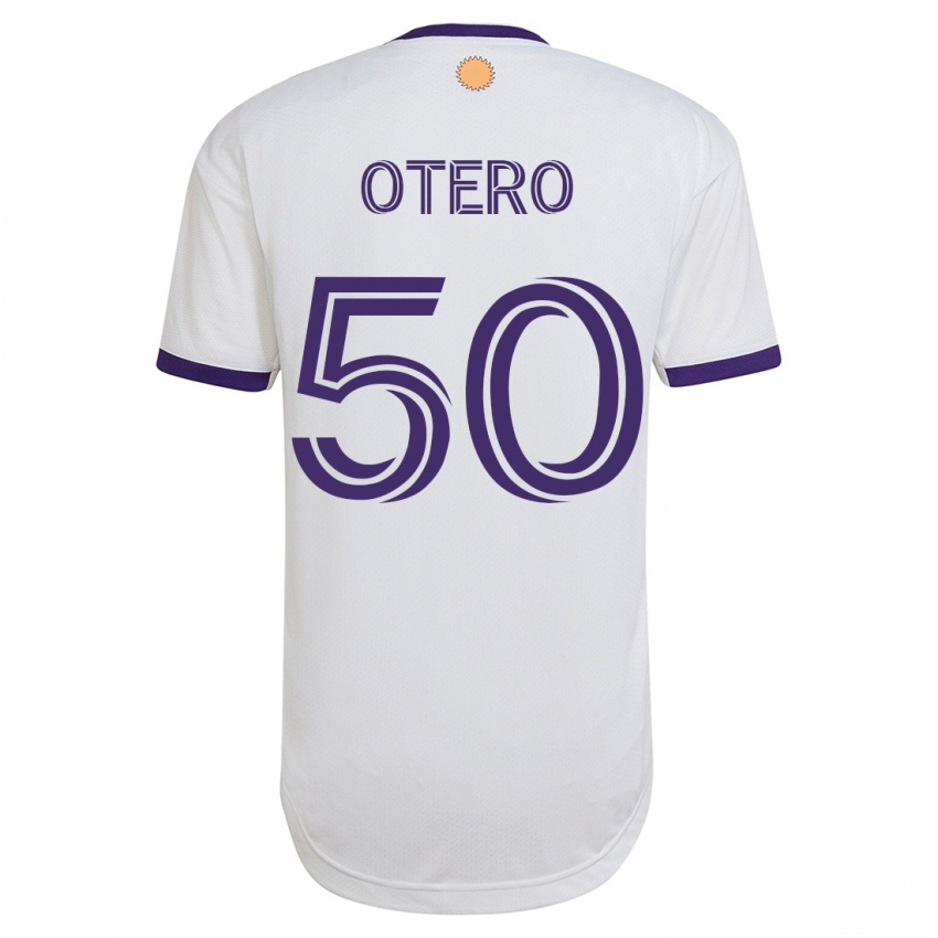 Kinder Javier Otero #50 Weiß Auswärtstrikot Trikot 2023/24 T-Shirt Österreich