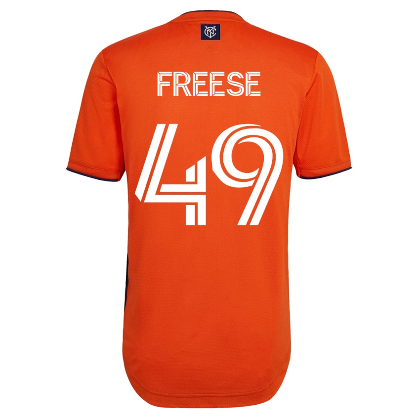 Kinder Matt Freese #49 Schwarz Auswärtstrikot Trikot 2023/24 T-Shirt Österreich