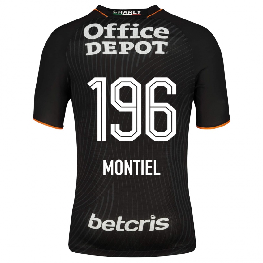 Kinder Elías Montiel #196 Schwarz Auswärtstrikot Trikot 2023/24 T-Shirt Österreich