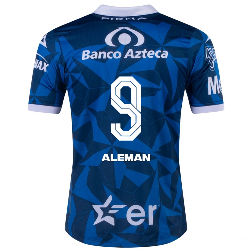Kinder Nelly Alemán #9 Blau Auswärtstrikot Trikot 2023/24 T-Shirt Österreich