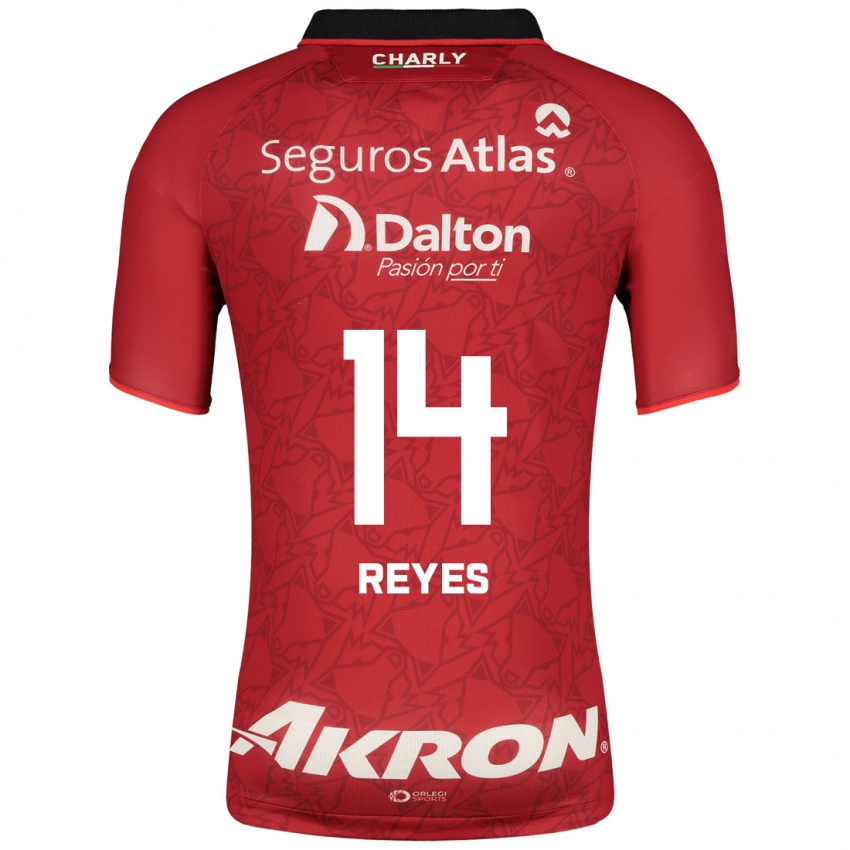 Kinder Luis Reyes #14 Rot Auswärtstrikot Trikot 2023/24 T-Shirt Österreich