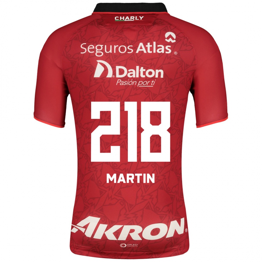 Kinder Jorge San Martín #218 Rot Auswärtstrikot Trikot 2023/24 T-Shirt Österreich