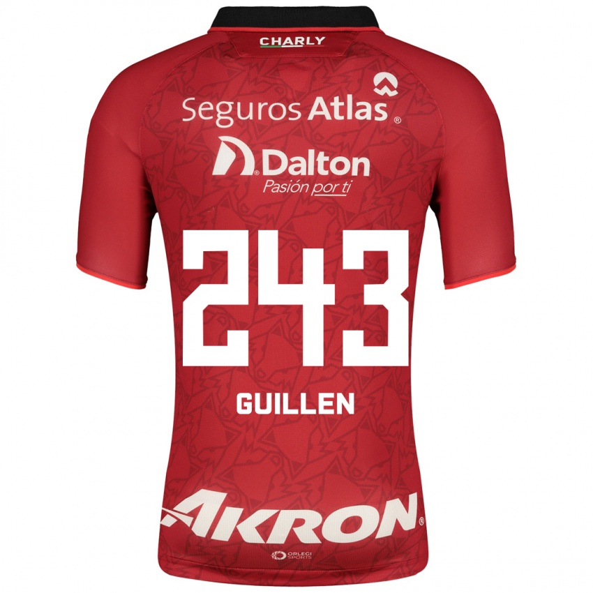 Kinder Jesús Guillén #243 Rot Auswärtstrikot Trikot 2023/24 T-Shirt Österreich