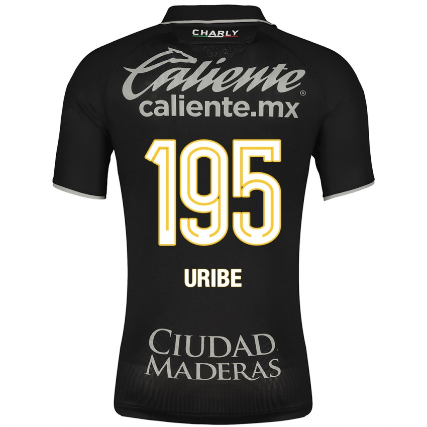Kinder Héctor Uribe #195 Schwarz Auswärtstrikot Trikot 2023/24 T-Shirt Österreich