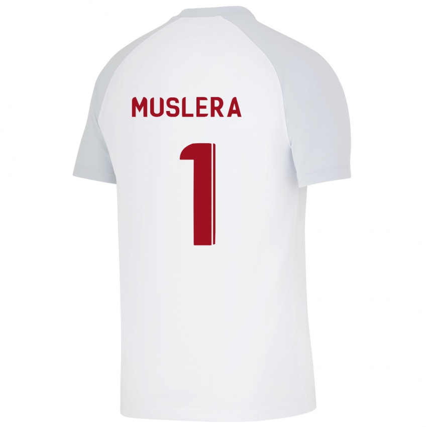 Kinder Fernando Muslera #1 Weiß Auswärtstrikot Trikot 2023/24 T-Shirt Österreich