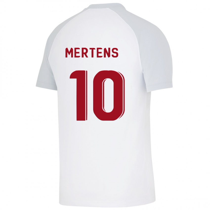 Kinder Dries Mertens #10 Weiß Auswärtstrikot Trikot 2023/24 T-Shirt Österreich