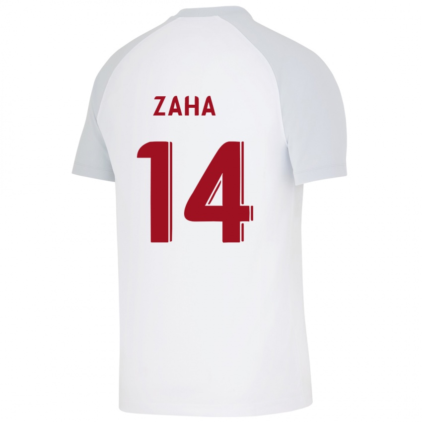 Kinder Wilfried Zaha #14 Weiß Auswärtstrikot Trikot 2023/24 T-Shirt Österreich