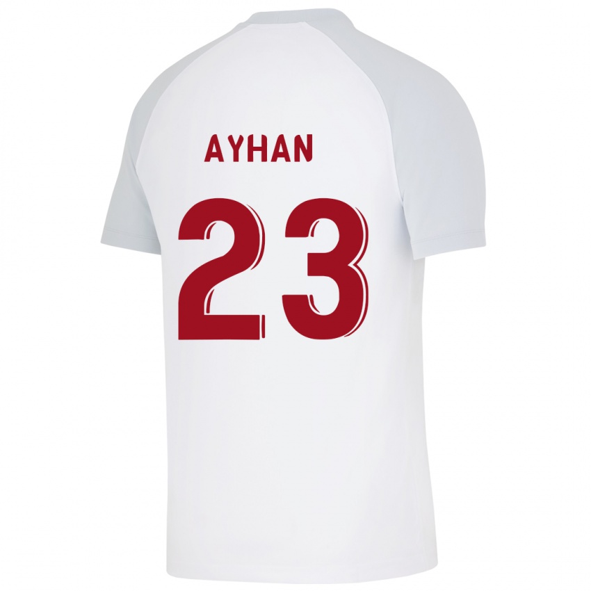 Kinder Kaan Ayhan #23 Weiß Auswärtstrikot Trikot 2023/24 T-Shirt Österreich