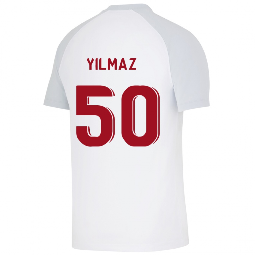 Kinder Jankat Yılmaz #50 Weiß Auswärtstrikot Trikot 2023/24 T-Shirt Österreich