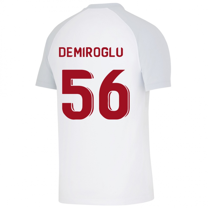 Kinder Baran Demiroğlu #56 Weiß Auswärtstrikot Trikot 2023/24 T-Shirt Österreich