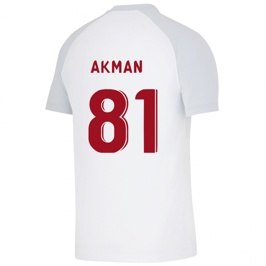 Kinder Hamza Akman #81 Weiß Auswärtstrikot Trikot 2023/24 T-Shirt Österreich