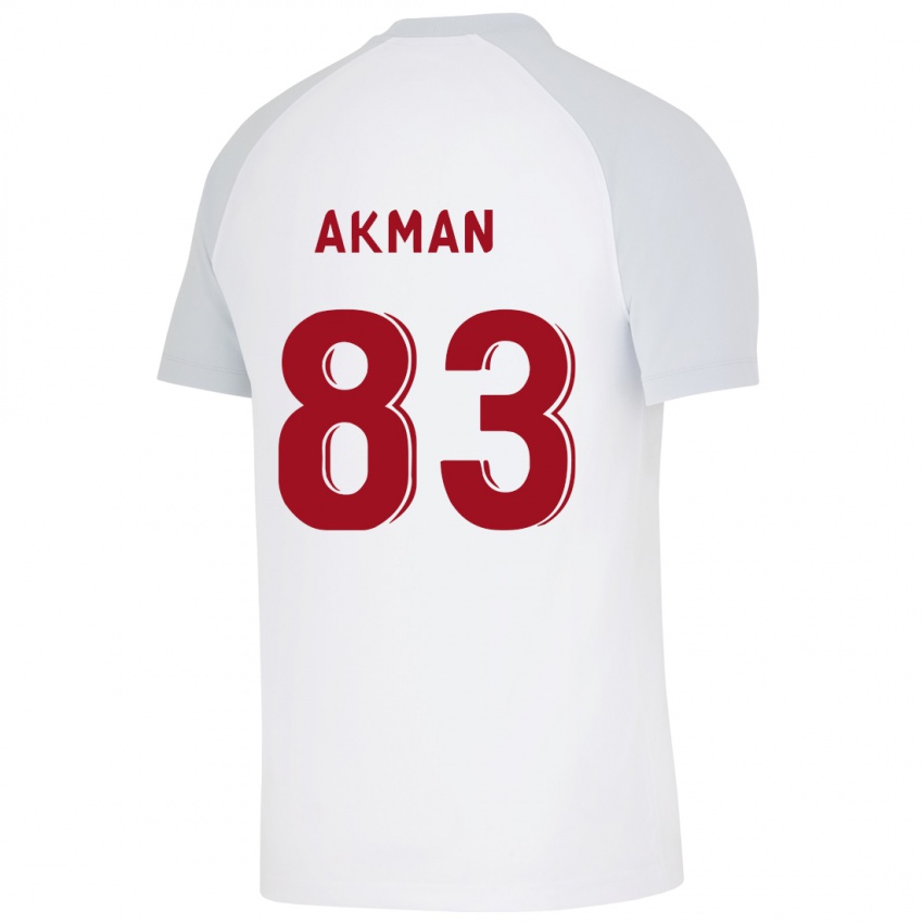 Kinder Efe Akman #83 Weiß Auswärtstrikot Trikot 2023/24 T-Shirt Österreich