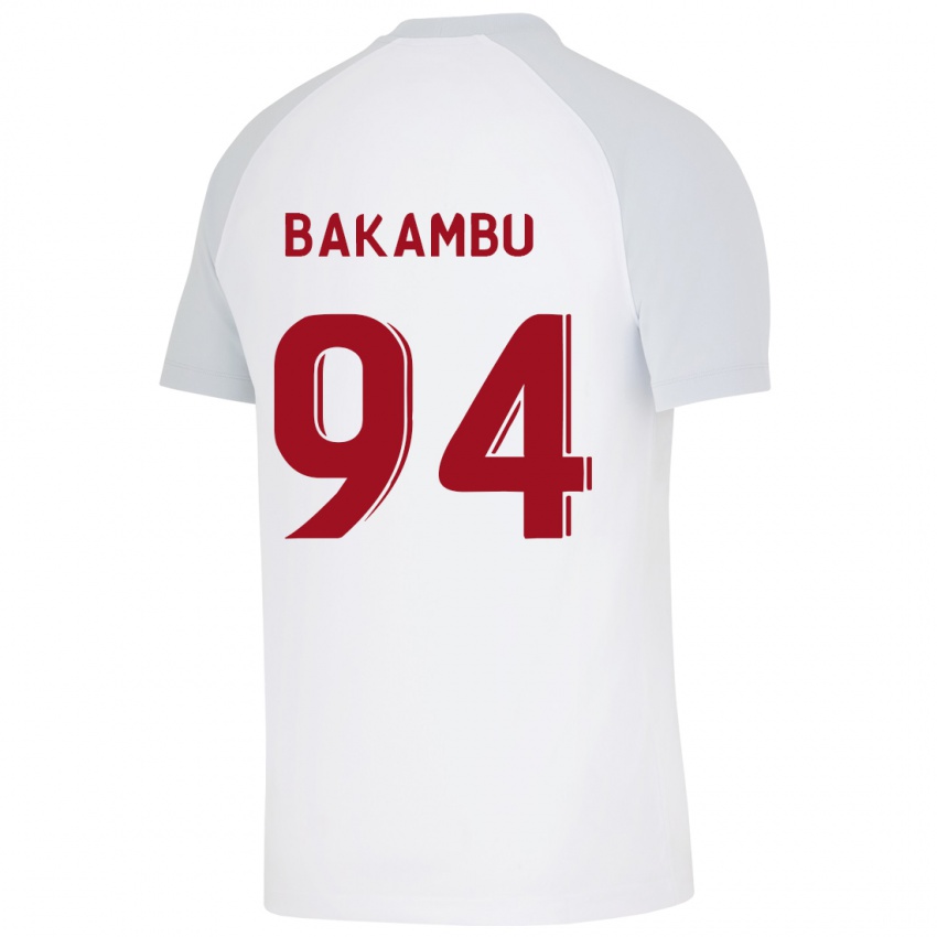 Kinder Cedric Bakambu #94 Weiß Auswärtstrikot Trikot 2023/24 T-Shirt Österreich