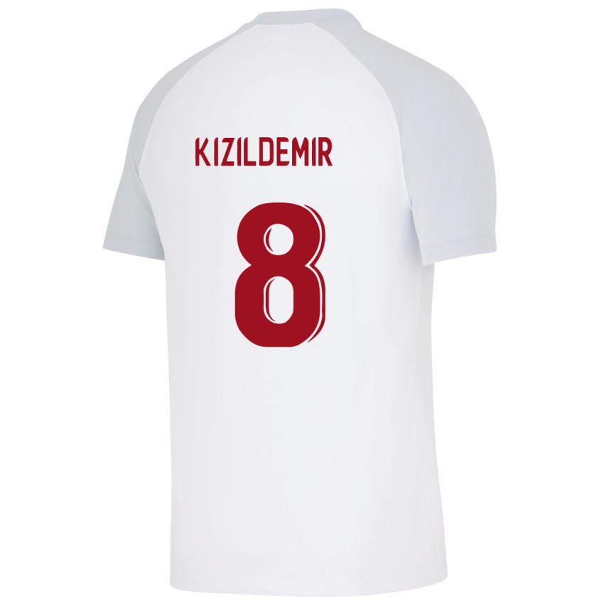 Kinder Berk Kizildemir #8 Weiß Auswärtstrikot Trikot 2023/24 T-Shirt Österreich