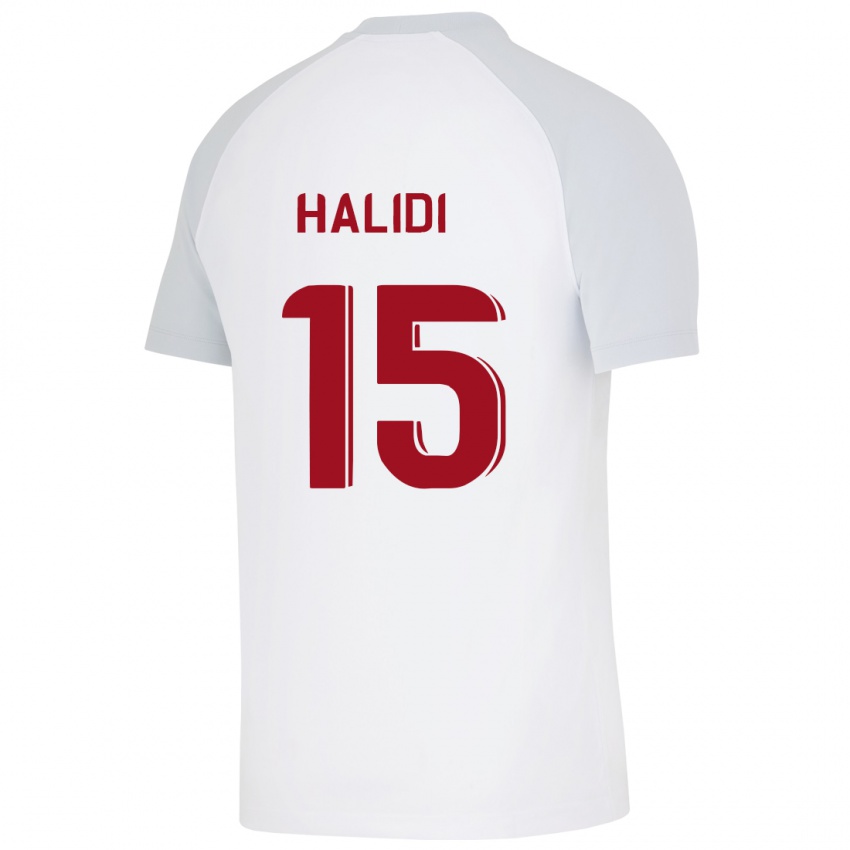 Kinder Isa Halidi #15 Weiß Auswärtstrikot Trikot 2023/24 T-Shirt Österreich