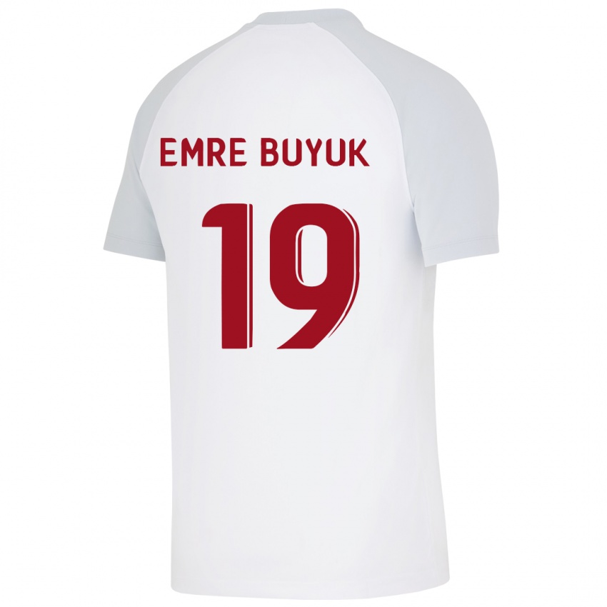 Kinder Enes Emre Büyük #19 Weiß Auswärtstrikot Trikot 2023/24 T-Shirt Österreich