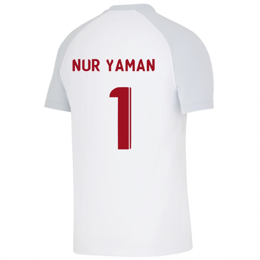 Kinder Gamze Nur Yaman #1 Weiß Auswärtstrikot Trikot 2023/24 T-Shirt Österreich