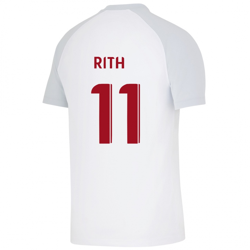 Kinder Monique Rith #11 Weiß Auswärtstrikot Trikot 2023/24 T-Shirt Österreich